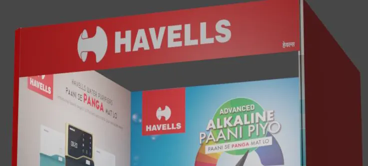 The Havells stall built for the Vyapar Mela trade fair in Satna, Madhya Pradesh.